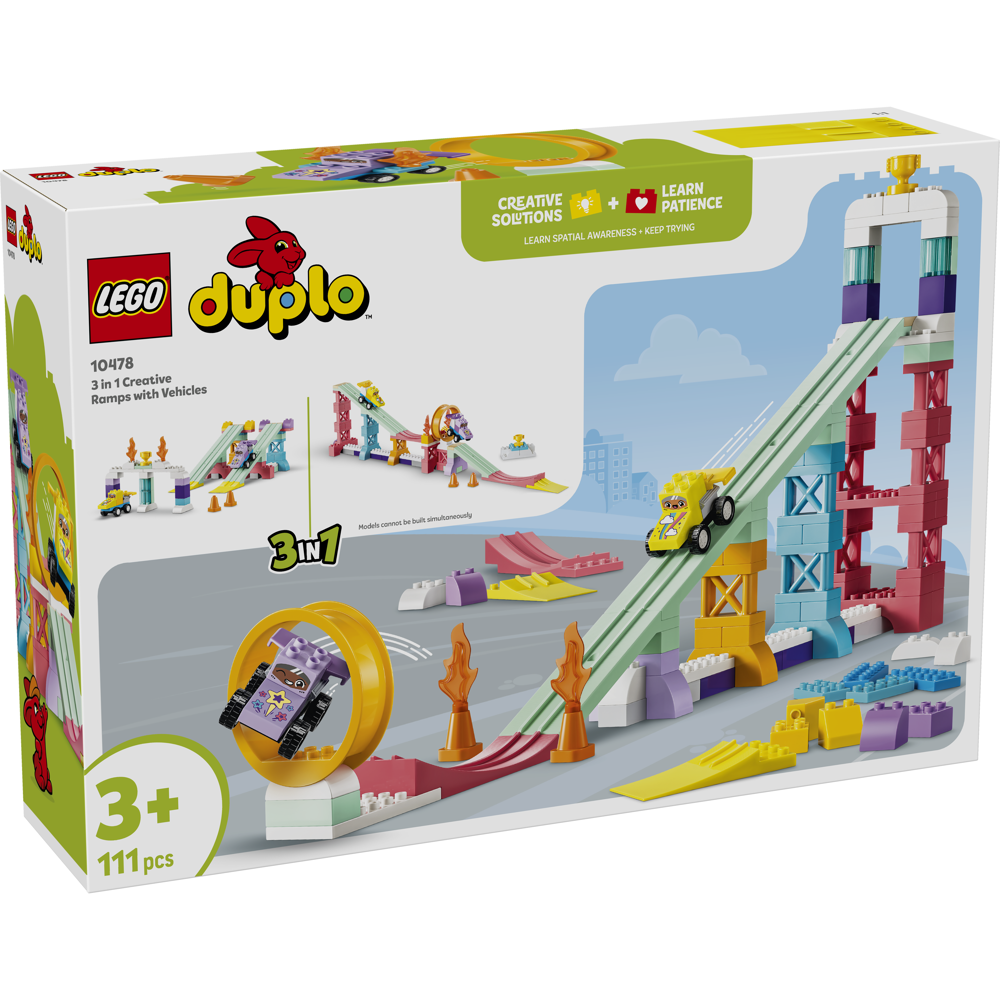  LEGO DUPLO 3 in 1 Creative Ramps with Vehicles 10478